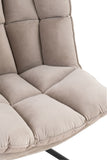 Stuhl Relax Kissen Auf Rahmen Textil/ Metall Extra Hellgrau
