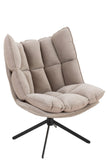 Stuhl Relax Kissen Auf Rahmen Textil/ Metall Extra Hellgrau