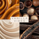Vanilla Vibes Duftkerze 200g – Vanille, Tonkabohne & Macadamia, 45h