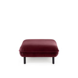 Bean Pouf bordo Velours - modulares Sofa