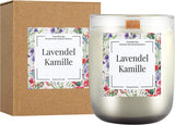 Aromatherapie Duftkerze 200g – 5 Duftvarianten, Naturwachs, 40h