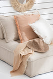 Sofa Lounge Puffleinen Beige
