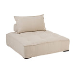 Sofa Lounge Puffleinen Beige