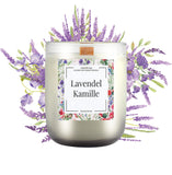 Aromatherapie Duftkerze 200g – 5 Duftvarianten, Naturwachs, 40h