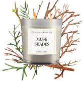 Musk Shades Duftkerze 230g – Moschus, Sandelholz & Guajak, 50h