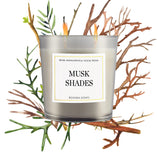 Musk Shades Duftkerze 230g – Moschus, Sandelholz & Guajak, 50h