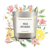 Silk Stories Duftkerze 230g – Zedernholz & Sandelholz, 50h