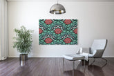 bohoria-leinwand-ornamente-gruen-rosa