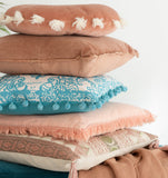 kissen-barock-pompom-polyester-turquoise