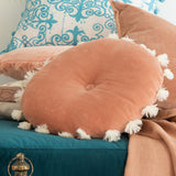 kissen-rund-velours-rosa