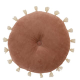 kissen-rund-velours-rosa