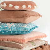 kissen-rund-velours-rosa