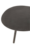 Couchtisch Tropfen Aluminium/Metall Schwarz Small