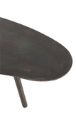 Couchtisch Tropfen Aluminium/Metall Schwarz Small