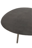 Couchtisch Tropfen Aluminium/Metall Schwarz Large