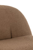 Hocker Teddy Velours Braun