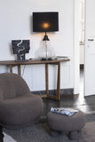 Hocker Teddy Velours Braun