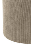 Hocker Linien Velours Grau