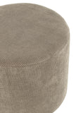 Hocker Linien Velours Grau