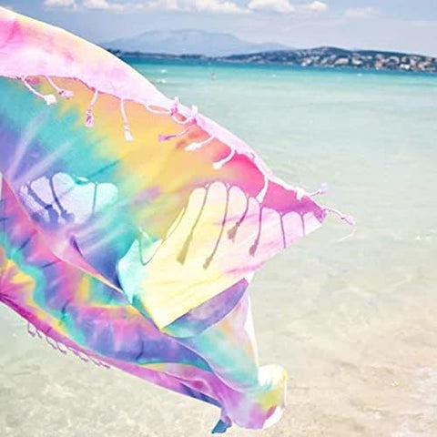 Captain & Mermaid® Strandtuch Badetuch Beach Towel (Batik Berry Fusion)