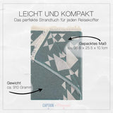 Captain & Mermaid XXL Strandtuch Nomade (Etnik Bordeaux)