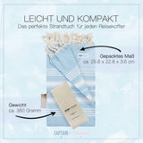 Captain&Mermaid® Strandtuch Basic 170x100cm (Rosa)