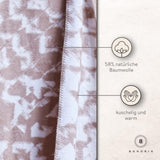 Kuscheldecke Premium Pure Cotton in Grey 150x200cm