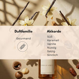 Vanilla Vibes Duftkerze 200g – Vanille, Tonkabohne & Macadamia, 45h