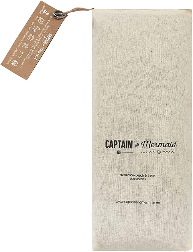 Captain & Mermaid XXL Strandtuch Beach Towel (Zigzag Ink)