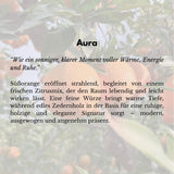Aura Duftkerze 200g – Orange & Zedernholz, Sojawachs, 45h