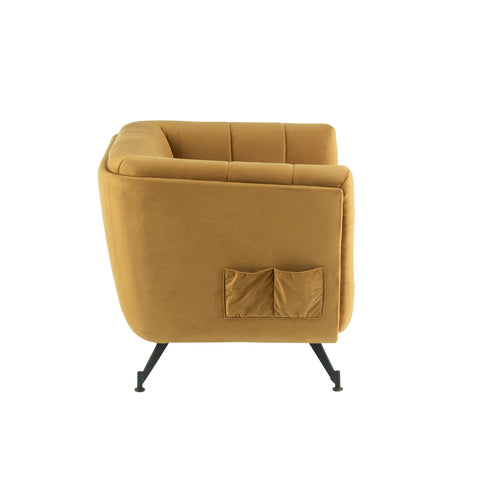 Sofa Lounge 1-Person Ocker