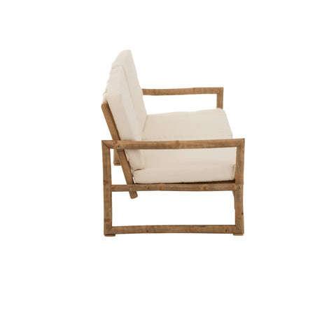 Sofa Lounge "Bambus White"
