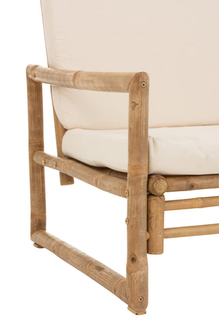 Sofa Lounge "Bambus White"