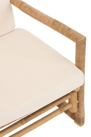 Sofa Lounge "Bambus White"