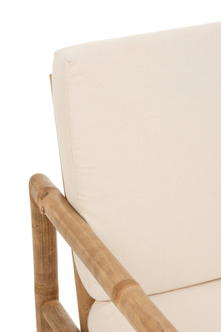 Sofa Lounge "Bambus White"
