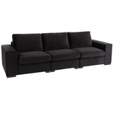 Sessel 2 Sitze Samt Schwarz
