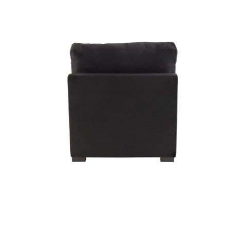 Sessel Mitte Samt Schwarz