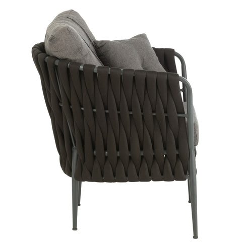 Loungesessel "Rope Black"