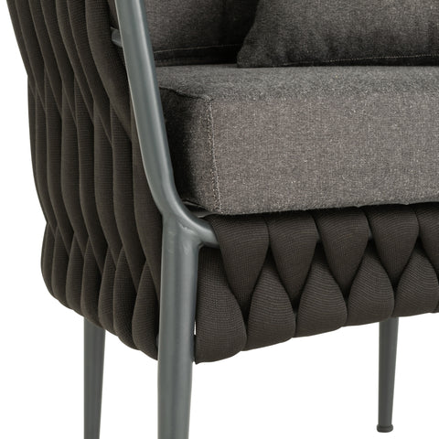 Loungesessel "Rope Black"