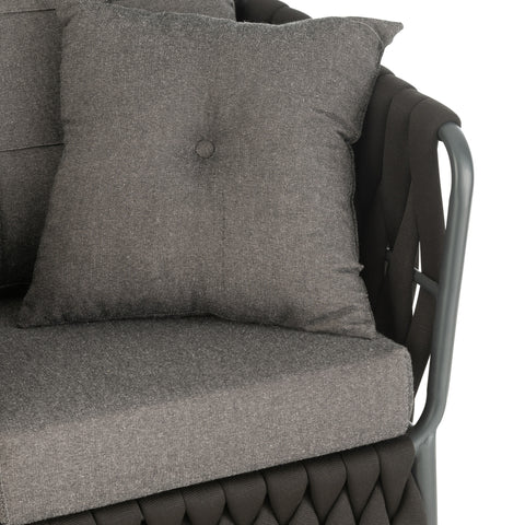 Loungesessel "Rope Black"