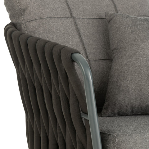 Loungesessel "Rope Black"