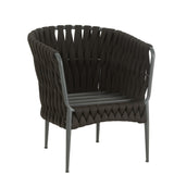 Loungesessel "Rope Black"