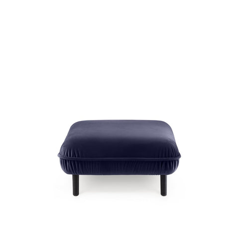 Bean Pouf blaues Velours - modulares Sofa