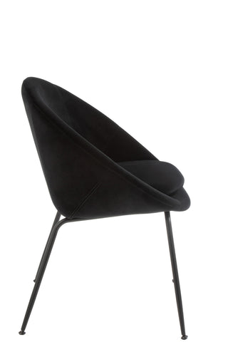 Runder Stuhl Schwarz