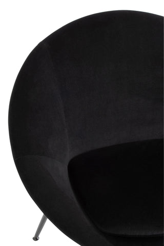 Runder Stuhl Schwarz