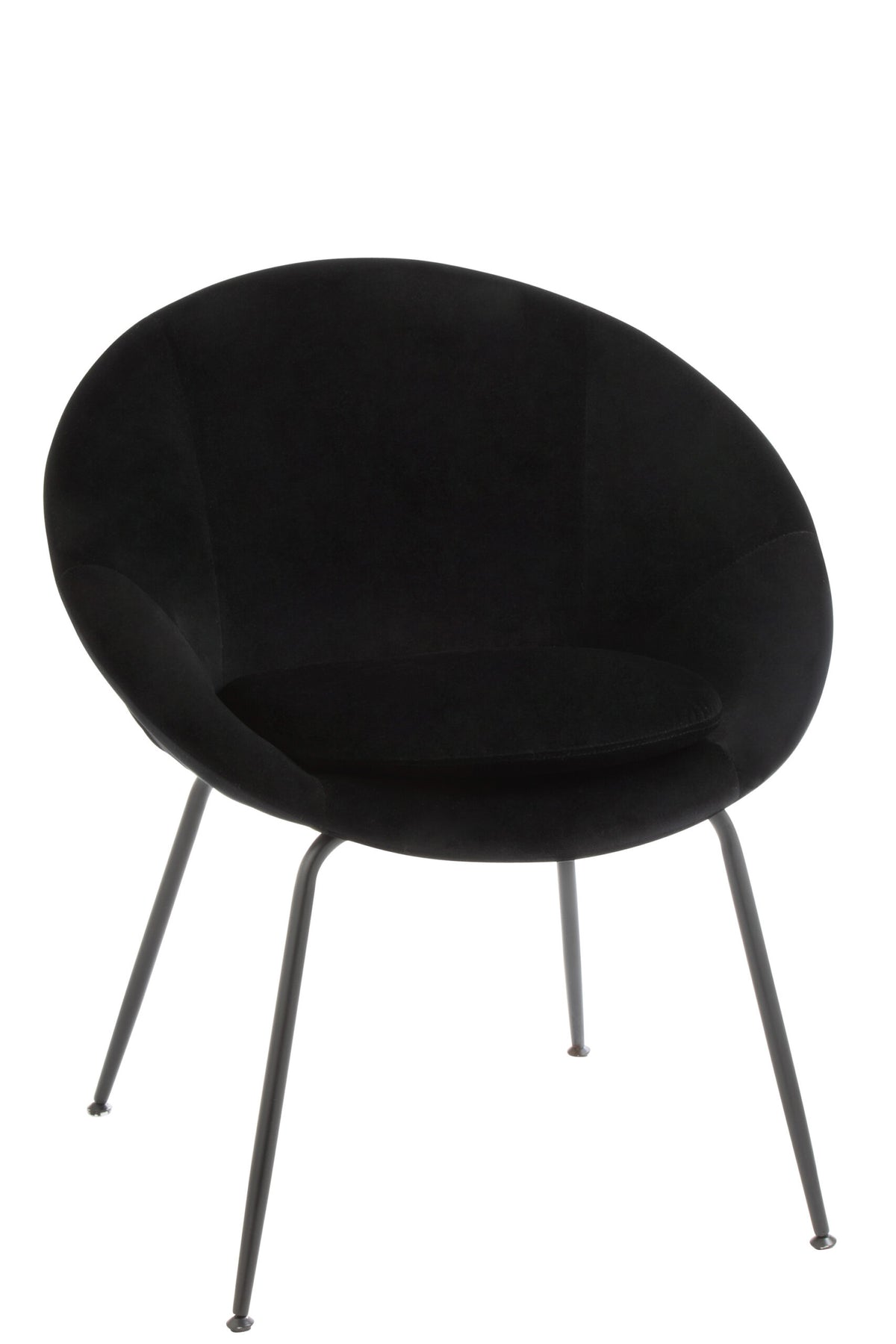 Runder Stuhl Schwarz