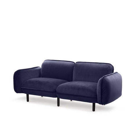 Bean Sofa blaues Velours