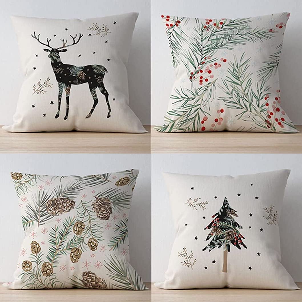 BOHORIA® 4er Set Kissenbezug (Christmas)