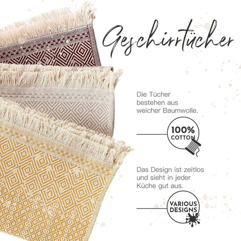 Premium-Geschirrtuch-3er-Set-(Boho-Collection)
