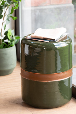 Hocker Metall Grün